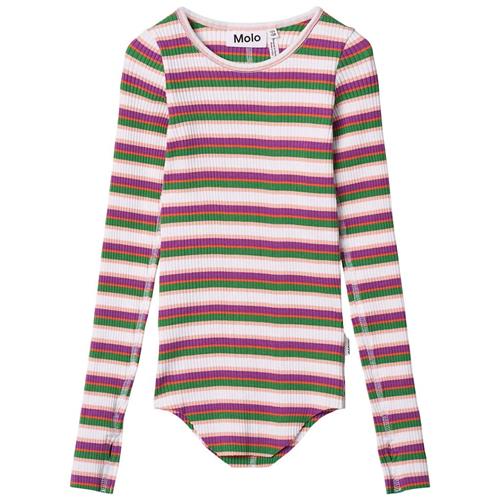 Molo Rochelle Long Sleeve T-shirt Jungle Stripe 146/152 cm  Lyserød  146/152 cm  kvinde