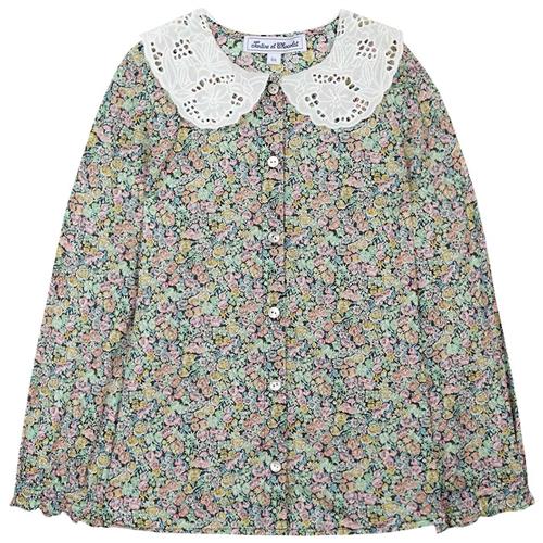 Tartine et Chocolat Blomstret Bluse Sort 6 Y  Sort  6 år  kvinde