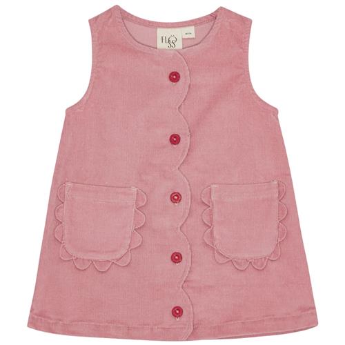 Flöss Mia Kjole Velvet Rose  Velvet Rose-116 cm  Lyserød  116 cm  kvinde