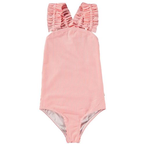 Molo Nitita Badedragt Meadow Stripe 146 cm  Lyserød  146 cm  kvinde