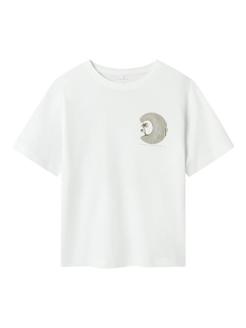 NAME IT Shirts 'NKMZoko'  oliven / hvid