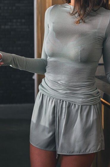 Hunkemöller Satinshorts Ayla Grøn