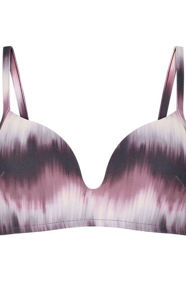 Hunkemöller Polstret Bikinitop Uden Bøjle Mauritius Lilla