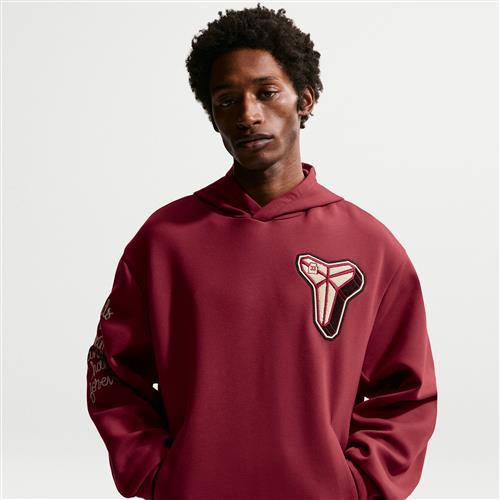 Kobe Dri-FIT Pullover-basketballhættetrøje i fleece til mænd - rød