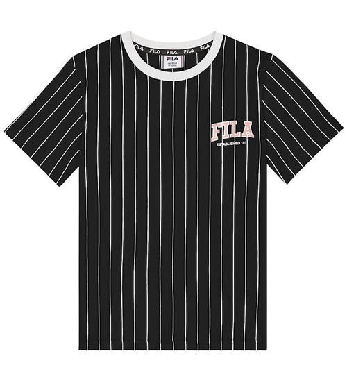 Fila T-shirt - Rifredi - Black/ Egret Striped