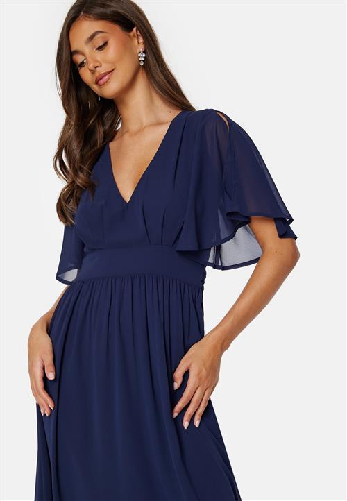 Bubbleroom Occasion Butterfly Sleeve Midi Dress