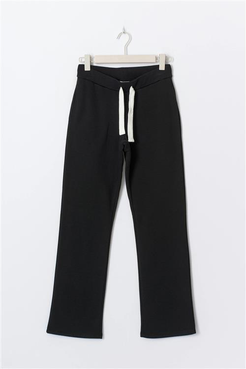 Gina Tricot - 14+ low waist sweatpants tall - bukser - Sort - M - Dame