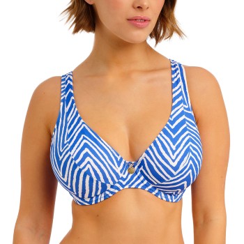 Freya Fiji Falls High Apex Bikini Top Hvid/Blå D 80 Dame