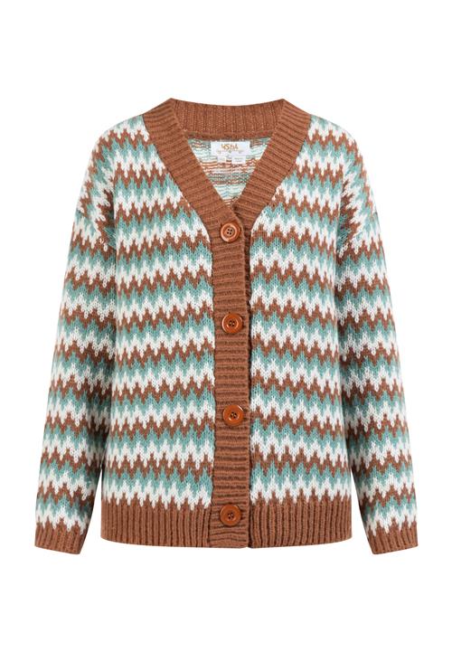usha FESTIVAL Cardigan  brun / mint / hvid