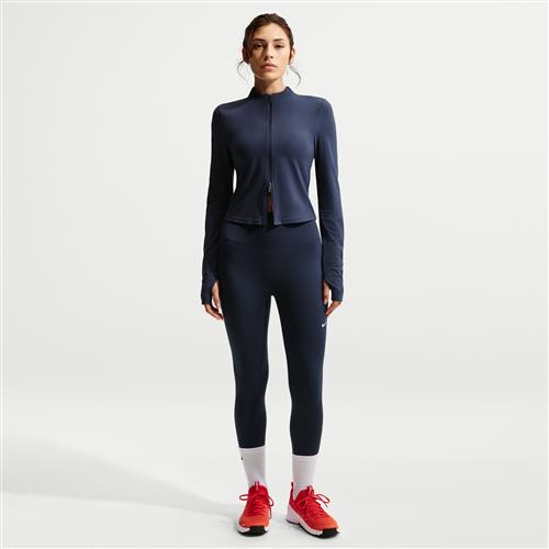 Højtaljede Nike One-7/8-leggings - blå