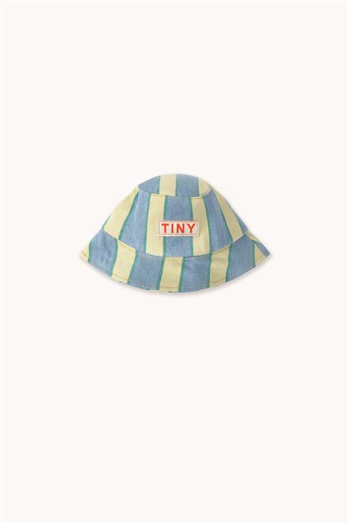 Tinycottons Retro Stripes Bucket Hat Light Wash Denim  Light Wash Denim 56/58 cm  Blå  56/58 cm  mand