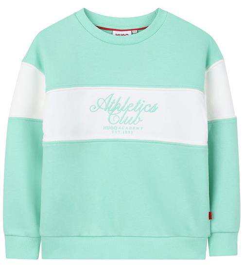 HUGO Sweatshirt - Mintgrøn m. Hvid
