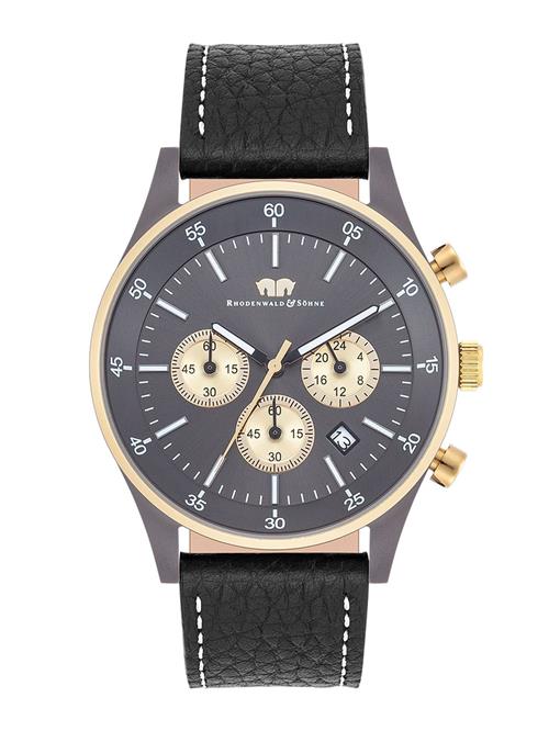 Rhodenwald & Söhne Analogt ur  gylden gul / sort