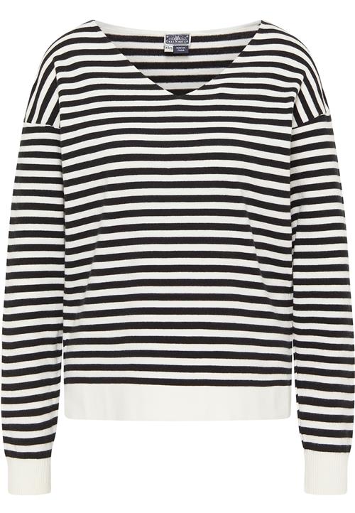 DreiMaster Maritim Pullover  sort / uldhvid