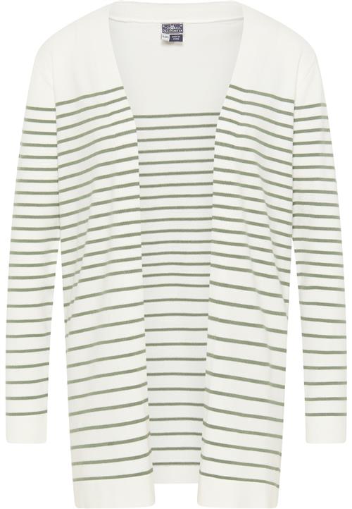 DreiMaster Maritim Cardigan 'Kilata'  grøn / hvid
