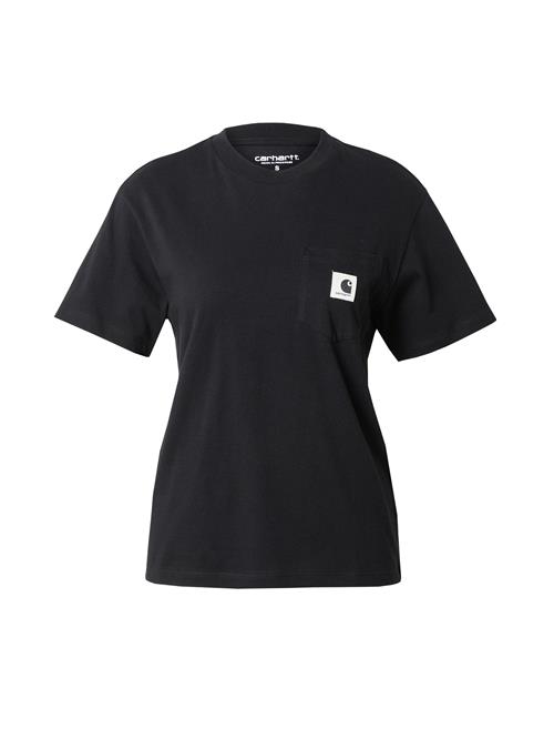Se Carhartt WIP Shirts 'W S/S Pocket'  sort / hvid hos About You