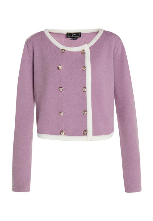 faina Cardigan  lysviolet / hvid