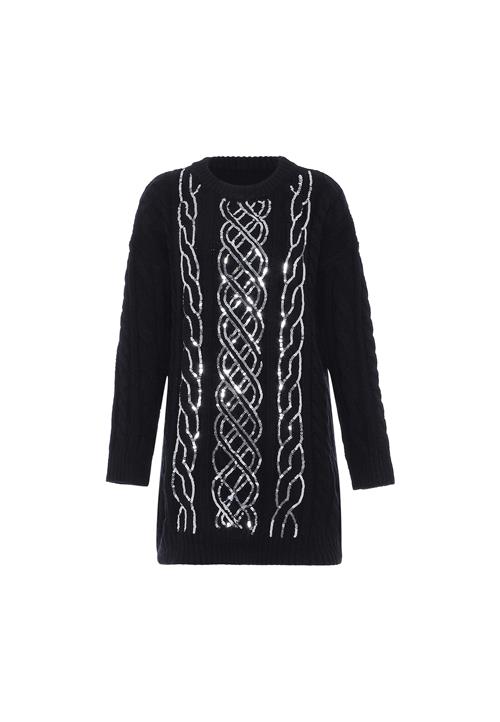 faina Pullover  sort / sølv