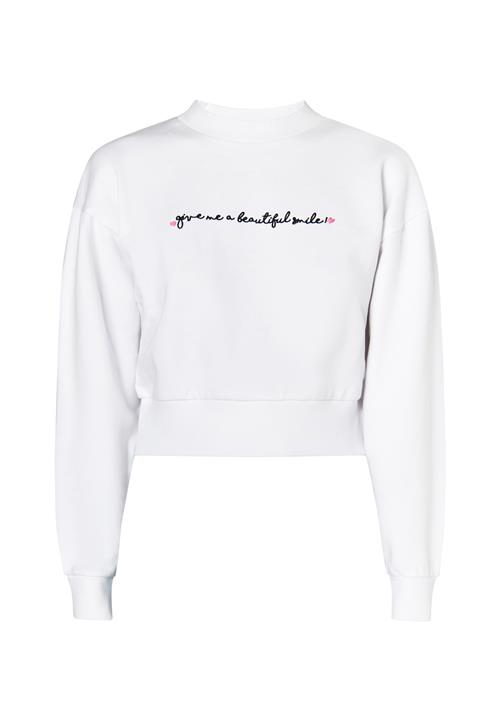 MYMO Sweatshirt 'Keepsudry'  lyserød / sort / hvid