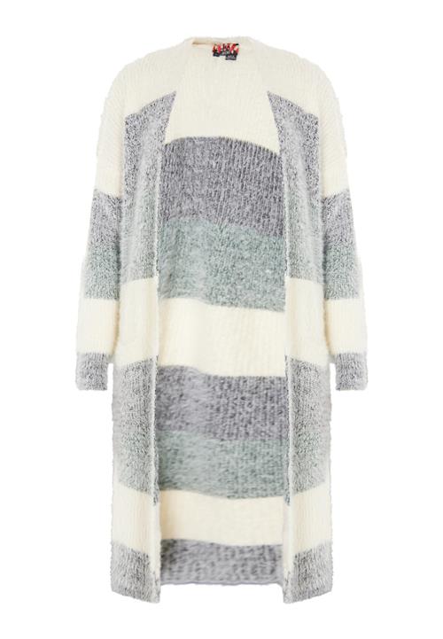 myMo ROCKS Cardigan  creme / grå / grøn