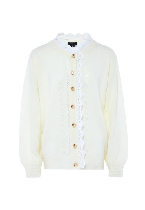 NAEMI Cardigan  hvid / uldhvid