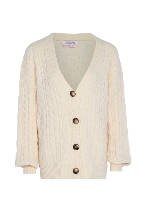 aleva Cardigan  uldhvid