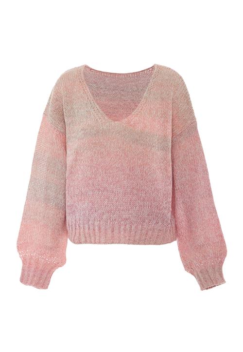 Sookie Pullover  khaki / lys pink / hvid