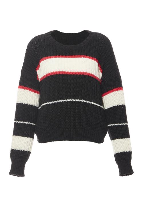 Libbi Pullover  rød / sort / hvid