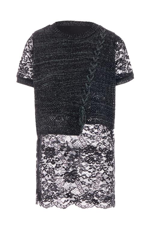 Sidona Pullover  sort / sort-meleret