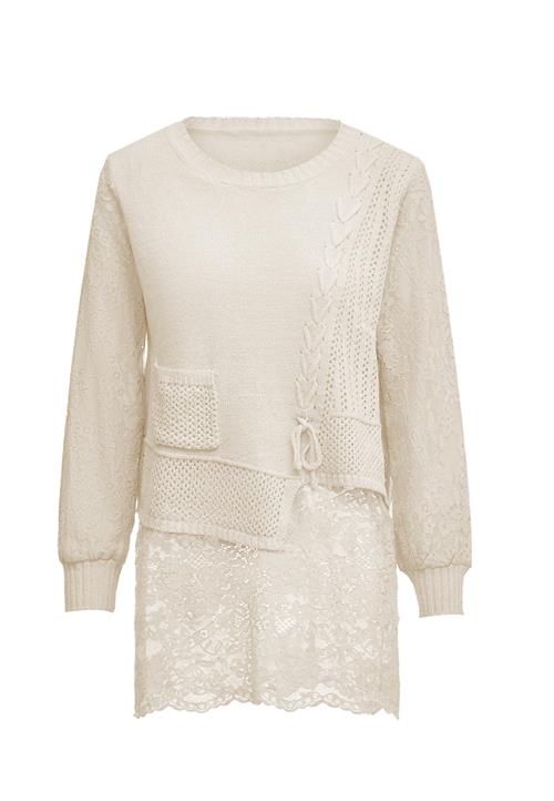 Sidona Pullover  uldhvid