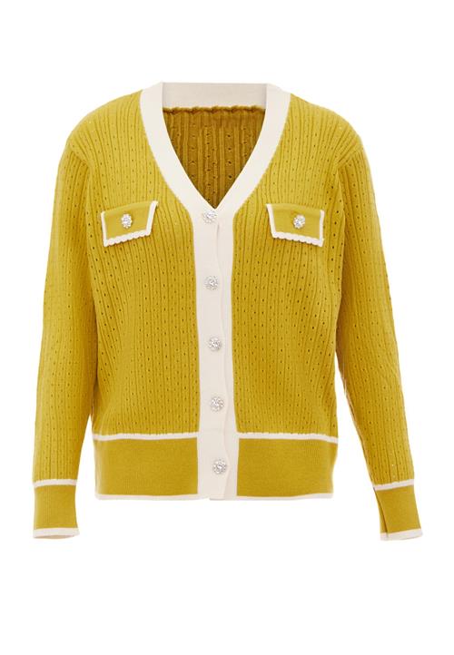 NALLY Cardigan  beige / sennep