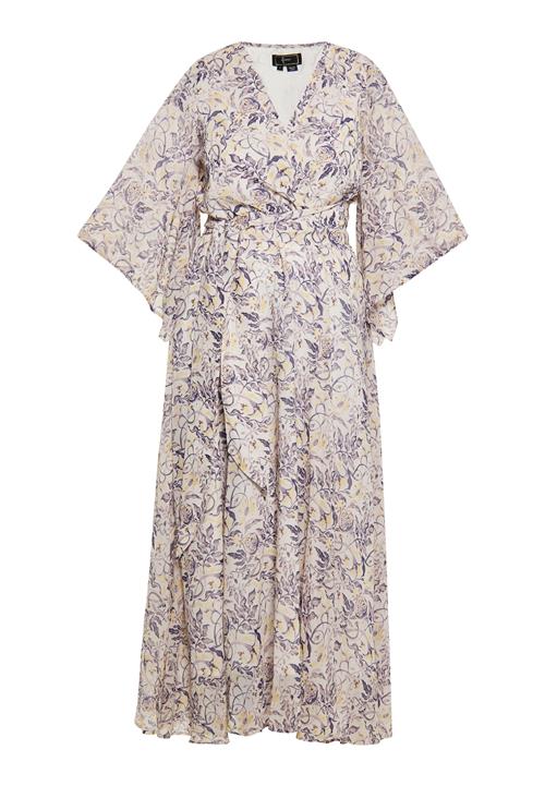 faina Kjole  gul / lilla / lilla / naturhvid