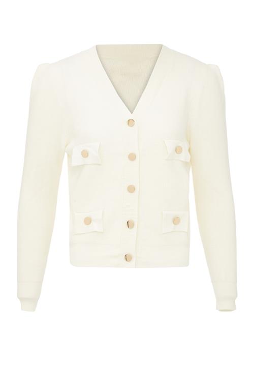 NALLY Cardigan  guld / uldhvid