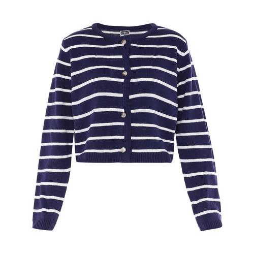 DreiMaster Maritim Cardigan  marin / offwhite