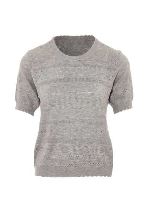 NAEMI Bluse  grå-meleret