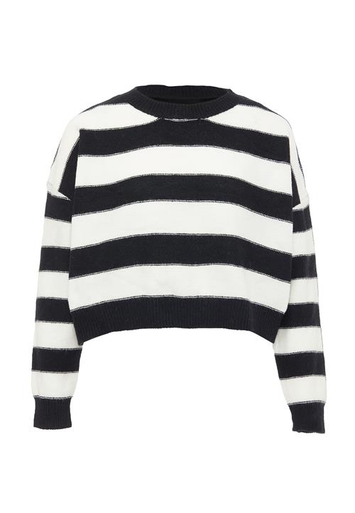 faina Pullover  sort / uldhvid