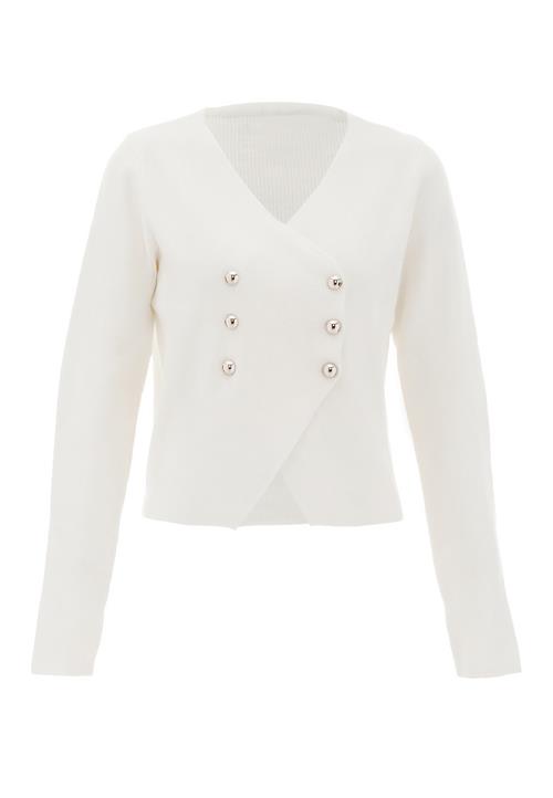 NAEMI Cardigan  uldhvid