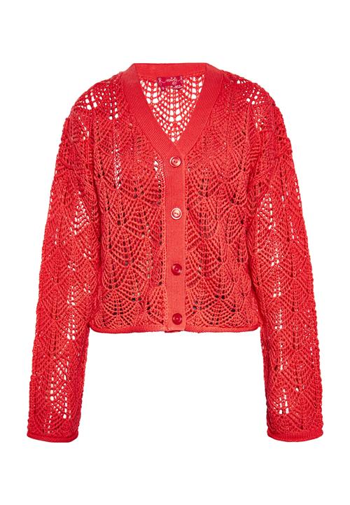 swirly Cardigan  rød