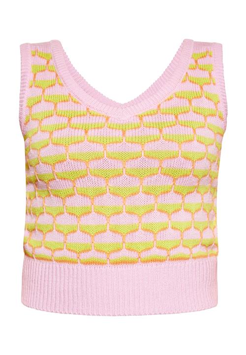 MYMO Sticktop  lysegrøn / orange / gammelrosa