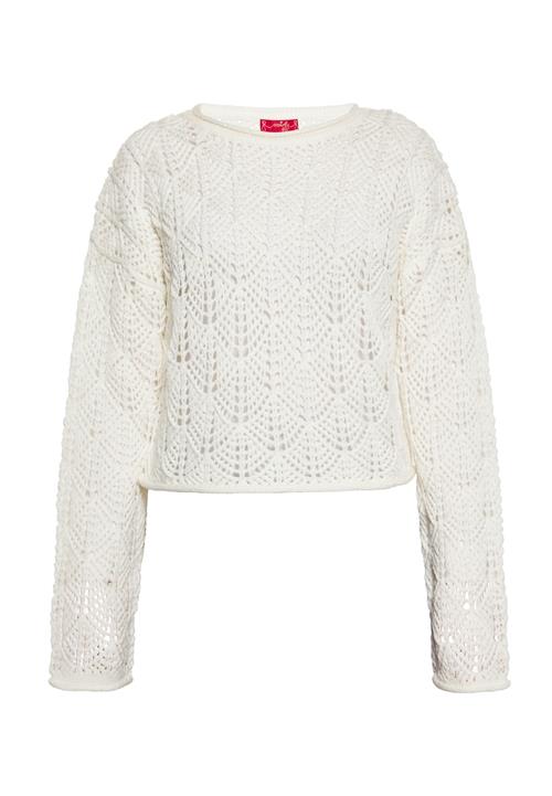 swirly Pullover  hvid