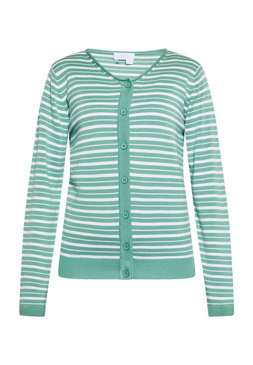 usha BLUE LABEL Cardigan  smaragd / hvid