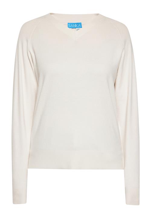 SANIKA Pullover  uldhvid
