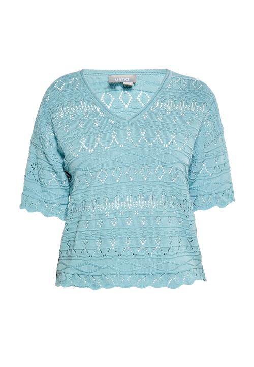 Se Usha Pullover  aqua hos About You