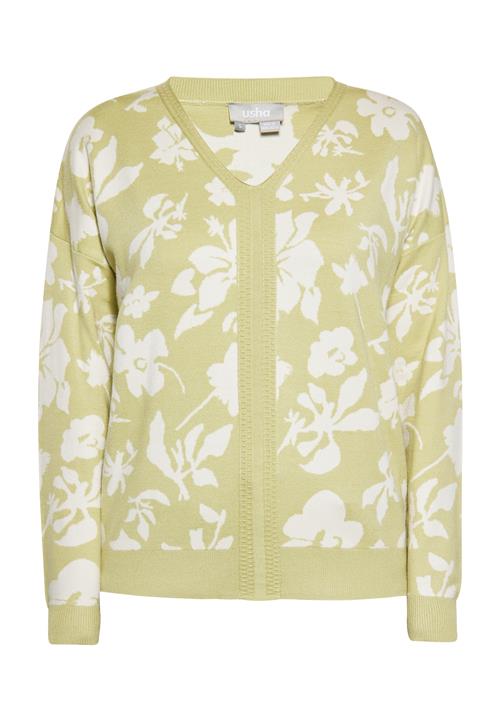 Usha Pullover  lysegrøn / hvid