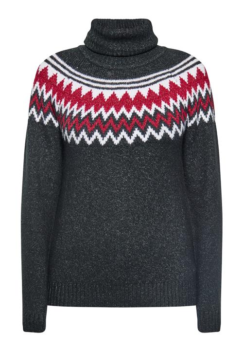 Usha Pullover  rødmeleret / sort-meleret / hvid