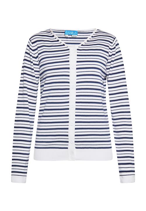 SANIKA Cardigan  marin / hvid
