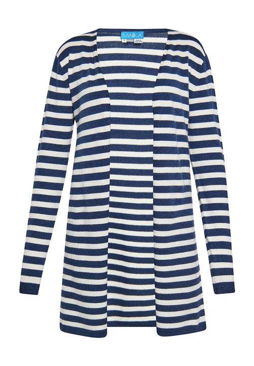 SANIKA Cardigan  marin / hvid