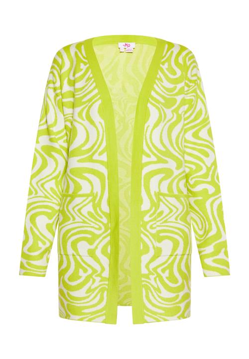MYMO Cardigan  lime / uldhvid