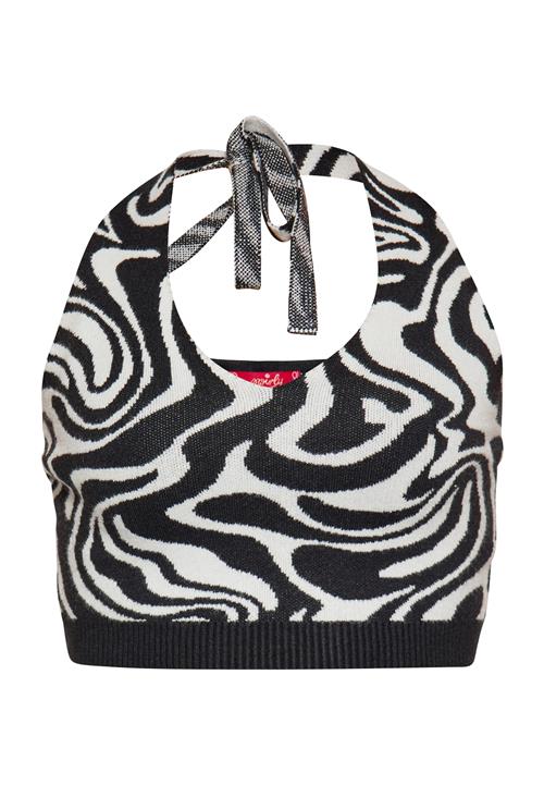 swirly Sticktop  sort / hvid