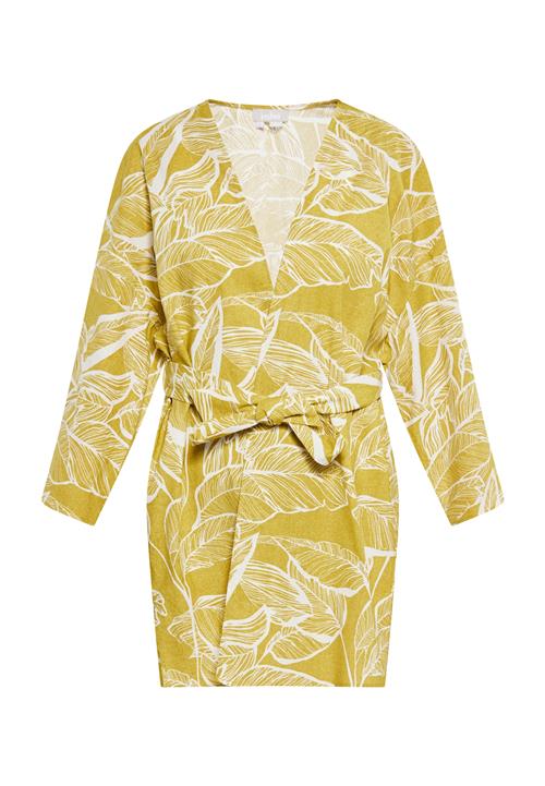 Usha Kimono  gul / hvid